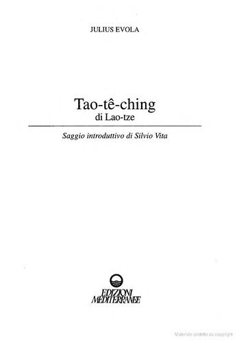 Tao Te Ching. Nelle versioni del 1923 e del 1959